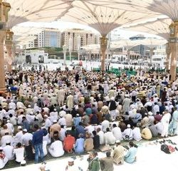 وصول أكثر من ٣٤٤ ألف حاج إلى المدينة المنورة