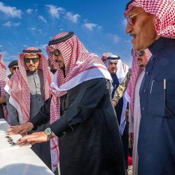 سمو الأمير فيصل بن مشعل يضع حجر الأساس لمشروع مأوى الغزلان بمتنزه القصيم الوطني