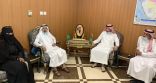 محافظ محايل المكلف يستقبل بمكتبه اليوم فريق عمل نشامى اللجنة الميدانية بجمعية التنمية الاجتماعية النسائية بمحايل