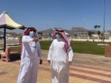 أمين نجران يقف على معالجات التشوه البصري في محافظتي حبونا وثار