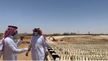 أمين الحدود الشمالية يتقفد مشروع جسر الأمير سلطان بن سلمان