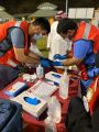 ادارة الاتصال الموسسي والتدريب والتطوع بهئية الهلال الاحمر بالباحة تفعل اليوم العالمي للاسعافات الاوليه بالمنطقه ومحافظاتها