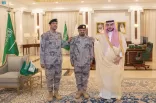 سمو أمير منطقة الجوف يقلّد مساعد قائد حرس الحدود بالمنطقة رتبته الجديدة