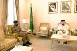 سمو محافظ حفر الباطن يستقبل مدير الدفاع المدني بالمحافظة
