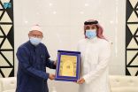 سمو رئيس الجامعة الإسلامية يستقبل وزير الشؤون الإسلامية الماليزي