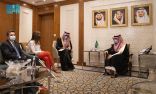 سمو وزير الخارجية يستقبل رئيسة حزب الوحدة الديموقراطية المستقلة عضو مجلس الشيوخ بجمهورية تشيلي