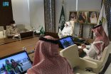 الدكتور الربيعة يلتقي بالملحق العسكري السعودي في بلجيكا