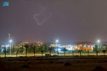 أمطار على منطقة الجوف