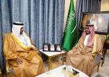 سمو الأمير تركي بن هذلول بن عبدالعزيز يستقبل مدير فرع وزارة البيئة بالمنطقة