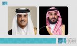 سمو أمير دولة قطر يهنئ سمو ولي العهد بمناسبة صدور الأمر الملكي بأن يكون رئيساً لمجلس الوزراء