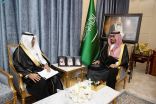 سمو الأمير تركي بن هذلول يستقبل أمين منطقة نجران