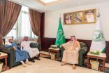 سمو أمير منطقة الجوف يستقبل رئيس وأعضاء مجلس إدارة نادي القريات الرياضي