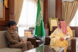 سمو أمير منطقة المدينة المنورة يستقبل مدير الدفاع المدني بالمنطقة