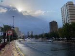هطول أمطار رعدية على منطقة نجران