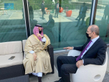 سمو وزير الخارجية يلتقي نائب رئيس الوزراء وزير خارجية الأردن