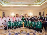 سمو وزير الرياضة يستقبل بعثة المنتخب السعودي للشباب لكرة القدم