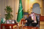 سمو أمير منطقة الجوف يستقبل مدير المركز الثقافي بالمنطقة