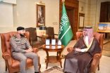 سمو محافظ جدة يستقبل قائد القوة الخاصة لأمن الطرق بمنطقة مكة المكرمة