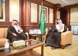 سمو أمير جازان بالنيابة يستقبل مدير فرع وزارة الرياضة بالمنطقة