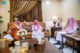 سمو أمير القصيم يزور العلماء في منازلهم ويهنئهم بحلول شهر رمضان المبارك