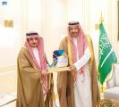 سمو الأمير حسام بن سعود يستقبل رئيس جامعة الباحة وعمداء كليات الجامعة الحاصلة على الاعتماد البرامجي