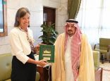 سمو أمير منطقة الرياض يستقبل سفيرة بلجيكا لدى المملكة