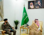 سمو نائب أمير منطقة الحدود الشمالية يستقبل مدير مكافحة المخدرات بالمنطقة