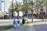 تهيئة الميادين والساحات العامة لراحة الحاج والزائر في المدينة المنورة