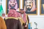 سمو أمير الحدود الشمالية يستقبل المواطنين في جلسته المسائية