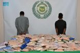 “مكافحة المخدرات” تضبط (297) كيلو جرامًا من مادة الحشيش المخدر مخبأة داخل إطارات شاحنة