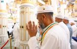 “الروضة الشريفة” بالمسجد النبوي تستقبل ضيوف الرحمن قبل المغادرة إلى أوطانهم