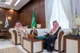 سمو أمير منطقة حائل يستقبل مدير عام فرع ديوان المحاسبة بالمنطقة