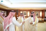 سمو أمير منطقة جازان بالنيابة يستقبل رئيس الطيران المدني