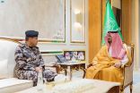 سمو أمير الحدود الشمالية بالنيابة يستقبل مدير قوة أمن المنشآت بالمنطقة