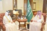 سمو الأمير سعود بن جلوي يستقبل القنصل العام الإماراتي بجدة