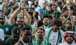 #بالصور .. عشاق #الصقور_الخضر يحتشدون لدعم منتخبهم امام #الارجنتين