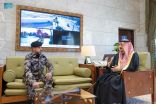 سمو أمير الرياض يستقبل قائد قوة أمن المنشآت في المنطقة بمناسبة تعيينه