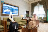 سمو أمير منطقة الرياض يستقبل رئيس محكمة التنفيذ بالرياض