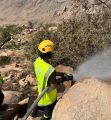 الدفاع المدني بمنطقة مكة المكرمة يخمد حريق وادي ضيم ..