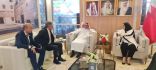 معالي رئيس المنظمة العربية للسياحة يلتقي بمعالي وزيرة السياحة بمملكة البحرين وبعدد من أصحاب المعالي وزراء السياحة في معرض سوق السفر العربي 