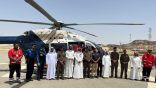 خطة وهمية لانقاذ حالة حرجة بواسطة الإسعاف الجوي لهيئة الهلال الاحمر السعودي