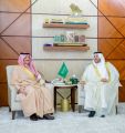 أمير الشرقية يستقبل رئيس جامعة حفر الباطن بمناسبة تعيينه