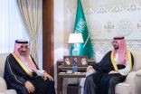نائب أمير الشرقية يستقبل أمير الفوج الاربعون بمحافظة بقيق 