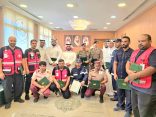 *بتوجيهات أمير منطقة عسير*  *محافظ محايل يكرِّم عدداً من الجهات الذين رسَّخوا قيم العمل الإنساني*
