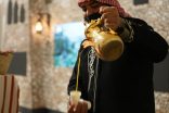 استعراض لرحلة البن الشدوي في جناح إمارة الباحة بمهرجان الملك عبدالعزيز للإبل .