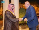 سمو وزير الدفاع يستقبل وزير الدفاع الإيطالي