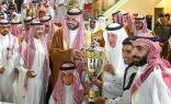 سمو أمير منطقة مكة المكرمة يتوّج الفائزين بكؤوس الملك فيصل وعكاظ والأمير عبدالله الفيصل
