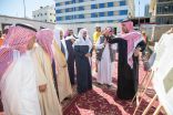 وزير الشؤون الإسلامية يقف على مشروع إعادة بناء الجامع الكبير بخميس مشيط