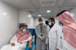 سمو محافظ حفر الباطن يدشن عربة الصحة المتنقلة للتبرع بالدم بمقر المحافظة