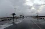 أمطار خفيفة إلى متوسطة ونشاط في الرياح يؤدي إلى تدنٍّ في مدى الرؤية على منطقة نجران
